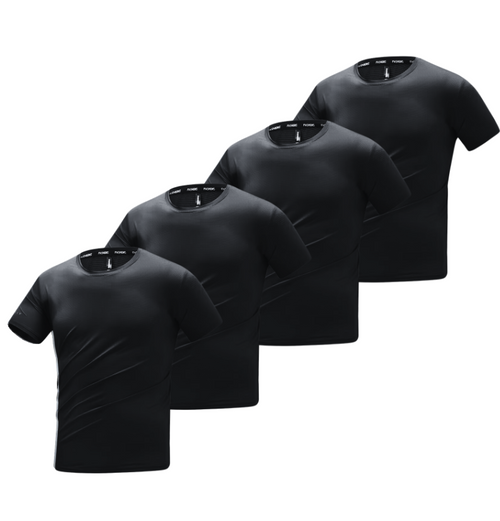 BAMBUSFIBER T-SHIRT | TRÆNINGSTRØJE 4-PAK SORT