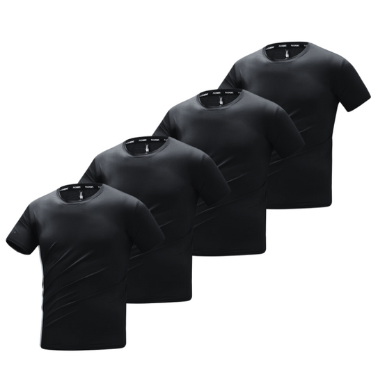 BAMBUSFIBER T-SHIRT | TRÆNINGSTRØJE 4-PAK SORT