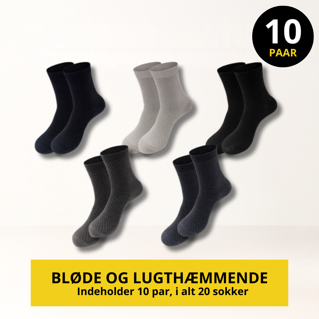 ÅNDBART STRØMPESÆT | ANKELHØJDE | 10-PAK